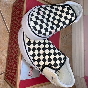 Checkered Slip On Vans